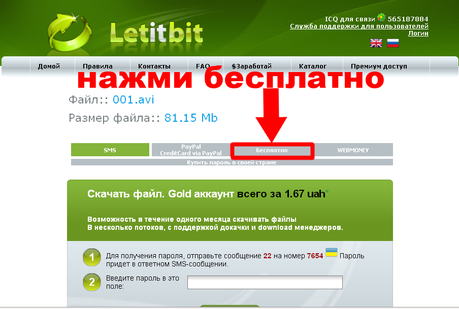 Как скачать бесплатно Letitbit